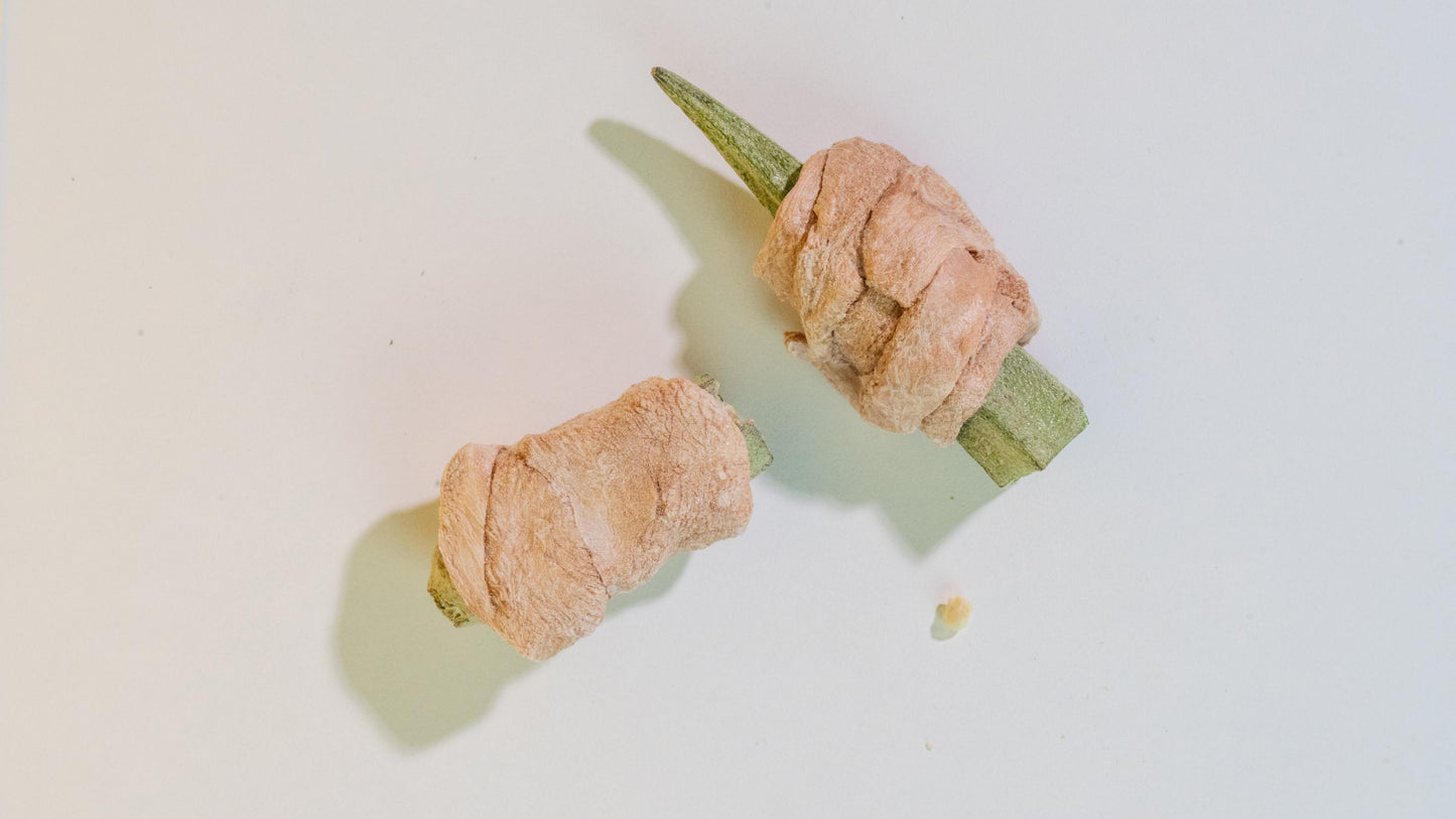 Chicken-Wrapped Okra Sticks